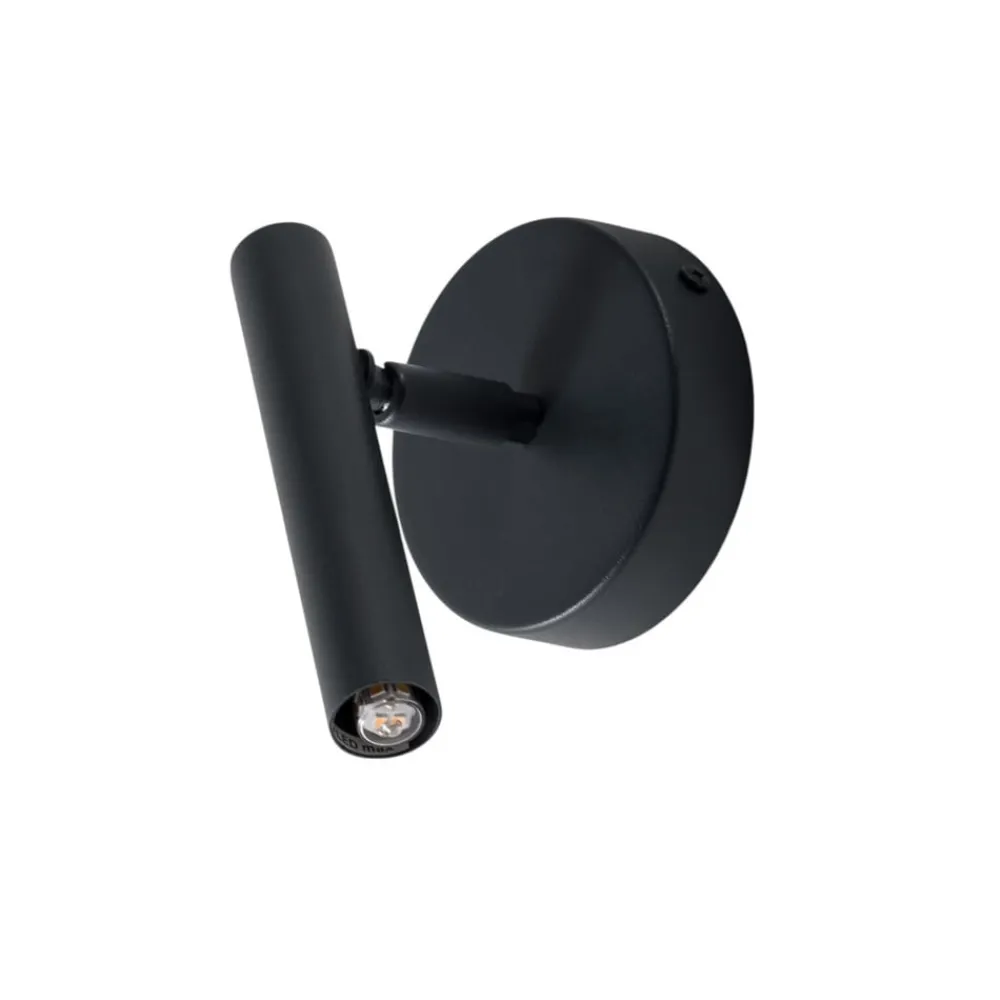 SIGMA Væglampe Sopel, antracit, 1 lyskilde, stål, højde 15 cm