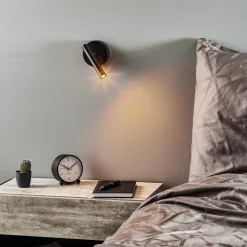 SIGMA Pendellamper|Væglamper>Væglampe Sopel Højde 15 cm, sort