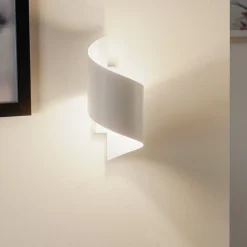 Væglampe Spiner hvid, højde 30 cm, stål^EMIBIG LIGHTING Best