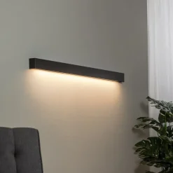 Nowodvorski Lighting Væglampe Straight L, 122 cm, sort