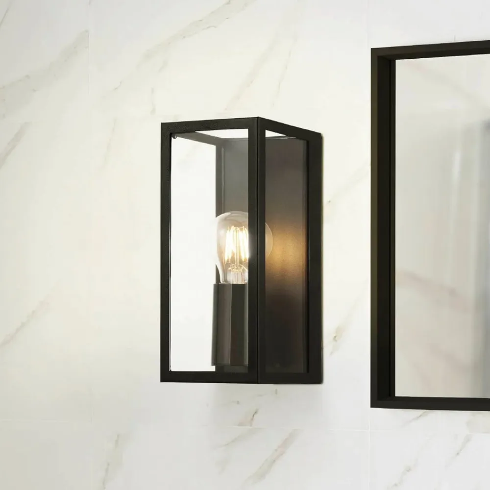 EGLO Væg- Og Spejllamper>Væglampe til badeværelse Amezola, 1 lyskilde, sort