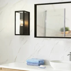 EGLO Væg- Og Spejllamper>Væglampe til badeværelse Amezola, 1 lyskilde, sort