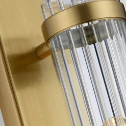 Væglampe til badeværelset Wellington1, messing, 1 lyskilde, højde 40 cm^Quintiesse