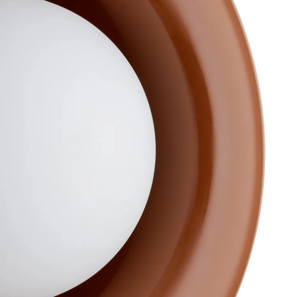 Argon Væglamper>Væglampe Tina, terrakotta/opal, glas, Ø 19 cm