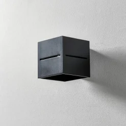 SOLLUX LIGHTING Væglampe Top up/down, sort krop