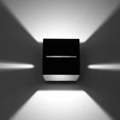 SOLLUX LIGHTING Væglampe Top up/down, sort krop