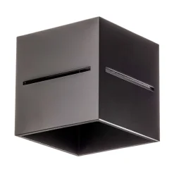 SOLLUX LIGHTING Væglampe Top up/down, sort krop