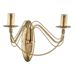 Væglampe Tori K2 i lysestageform, guld^EMIBIG LIGHTING Online