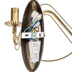 Væglampe Tori K2 i lysestageform, guld^EMIBIG LIGHTING Online