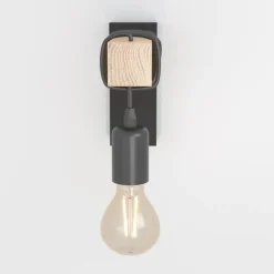 Væglampe Townshend med træelement^EGLO Outlet