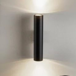 SOLLUX LIGHTING Væglampe Tube op/ned, sort