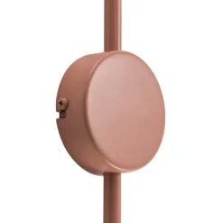 ALDEX Væglampe Una, metal, glas, koralrød