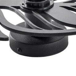 Væglampe W-030, sort, fjederdesign, MDF-træ, laserskåret^Opviq Outlet