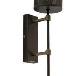 Luminex Væglampe Wall, titanfarvet, højde 48 cm, stål