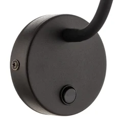 TK Lighting Væglampe Wire, sort/guld