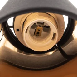 TK Lighting Væglampe Wire, sort/guld