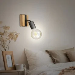 Briloner Væglampe Wood Basic, 1 lyskilde