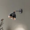 Opviq Væglampe Yildo 6901, sort/kobber, metal
