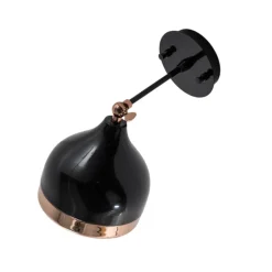 Opviq Væglampe Yildo 6901, sort/kobber, metal
