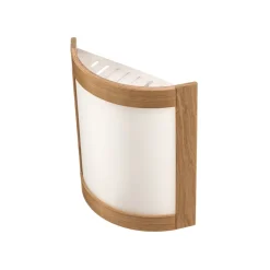 Lamkur Væglampe Zanna i træ, højde 34 cm, lys eg