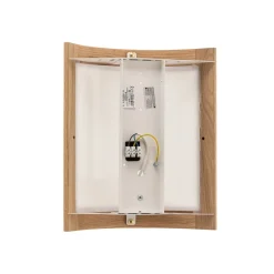 Lamkur Væglampe Zanna i træ, højde 34 cm, lys eg