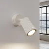 SOLLUX LIGHTING Væglamper|Spotlights>Vægspot carbon, beige, udspring 16 cm, kontakt, aluminium