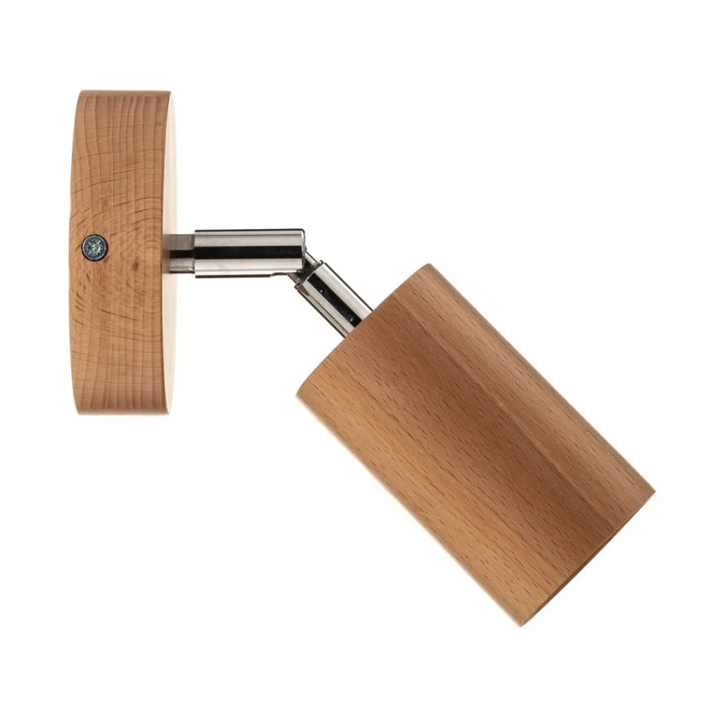 SOLLUX LIGHTING Vægspot Cre i træ, 1 lyskilde
