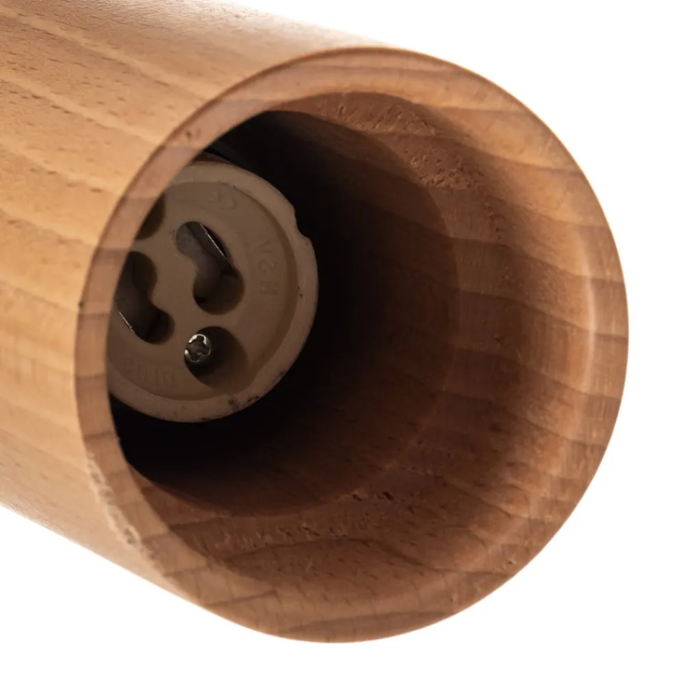 SOLLUX LIGHTING Vægspot Cre i træ, 1 lyskilde