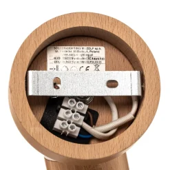 SOLLUX LIGHTING Vægspot Cre i træ, 1 lyskilde