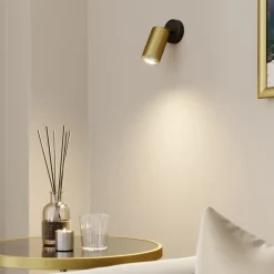 Nowodvorski Lighting Gang|Loftlamper>Vægspot Eye Spot 1 lyskilde, sort/messing