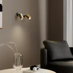 Nowodvorski Lighting Loftlamper|Spotlights>Vægspot Eye Spot med 2 lyskilder, sort/messing