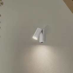 Nowodvorski Lighting Væglamper|Spotlights>Vægspot FOURTY, lysegrå, højde 17 cm, metal, GU10