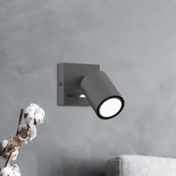 Vægspot Jarek antracit/krom, 1 lyskilde^Luminex Discount