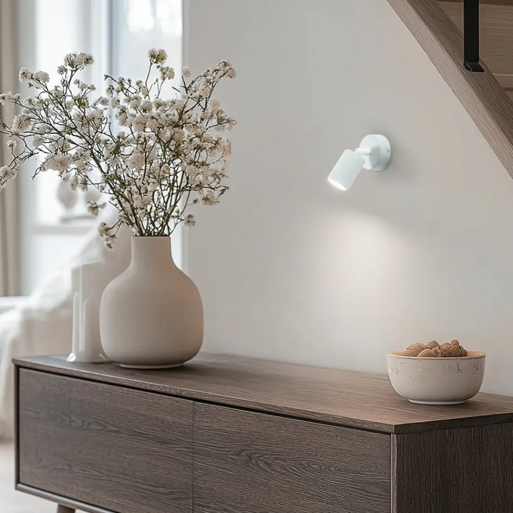 Vægspot Livia, grøn, 13 cm, metal, justerbar, GU10^TK Lighting Hot