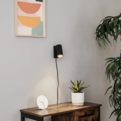 Vægspot Mono I med stik sort^Nowodvorski Lighting Online