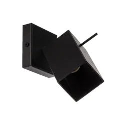 Vægspot Square, sort, 1 lyskilde^SOLLUX LIGHTING New