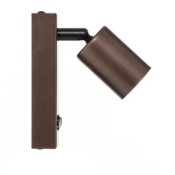 Vægspot Top, justerbar, kontakt, brun, 1 lyskilde^TK Lighting