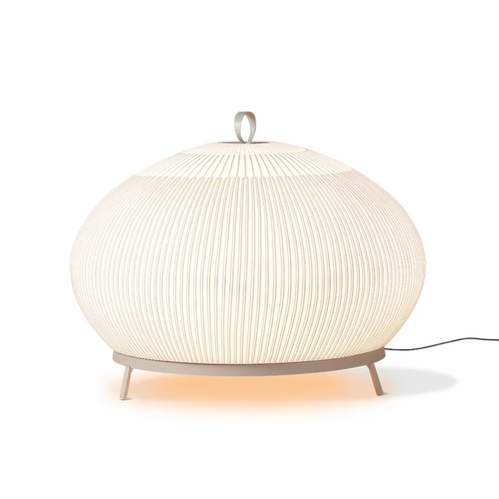 Vibia LED-gulvlampe Knit 7492 beige Højde 51 cm 927 Casambi