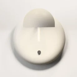 Vibia Væglamper>Pin 1675 LED-væglampe, 11 cm, cremefarvet