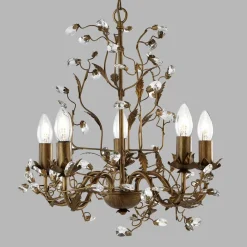 Vidunderlig lysekrone Almandite 5 lyskilder^Searchlight Best