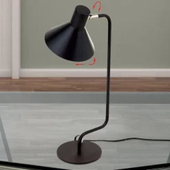 Viktoria skrivebordslampe, justerbart hoved, sort^ORION