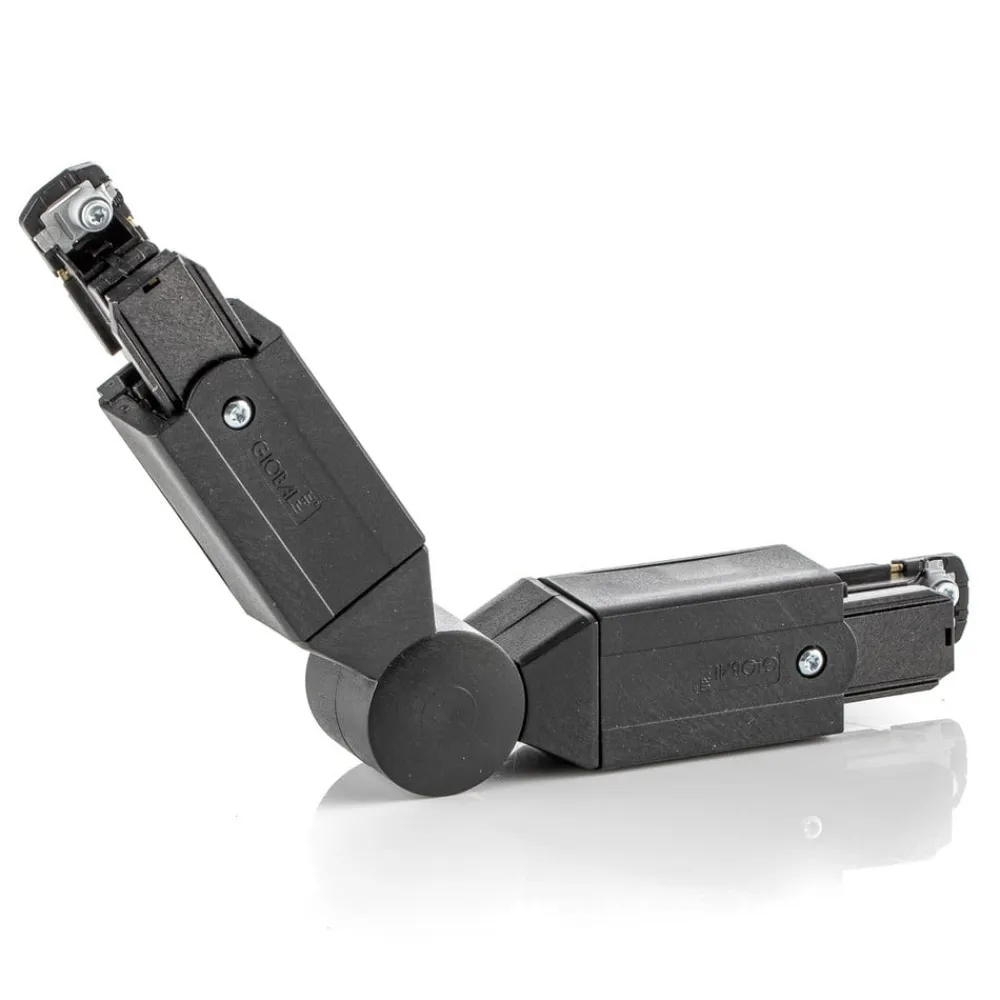 GLOBAL Skinnesystem>Vinkelstik til strømskinne Noa, sort