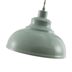 Lindby Vintage pendellampe Albertine, metal, lyseblå