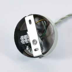 Lindby Vintage pendellampe Albertine, metal, lyseblå