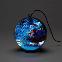 Konstsmide Christmas Vinterlandskab 3D-hologramkugle, 64 LED’er