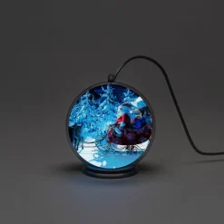 Vinterlandskab 3D-hologramkugle, 42 LED’er^Konstsmide Christmas Online