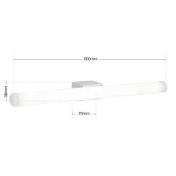 ORION Visagist LED-spejllampe, holder i krom