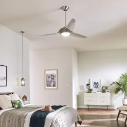 Voya LED-loftventilator, creme^KICHLER Clearance