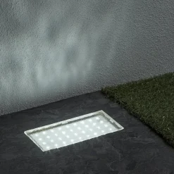 Searchlight Walkover rektangulær LED-nedgravningslampe, 20 cm