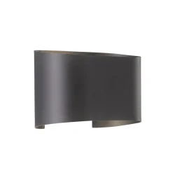 FISCHER & HONSEL Wall LED-væglampe, 2 lyskilder, rund, sort